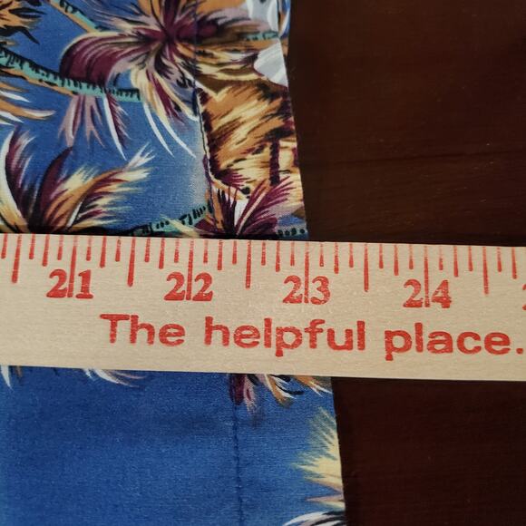 Vtg 90s Hilo Hattie Hawaiian Original Floral Button Sleeveless Top Womens Size M - Picture 9 of 9